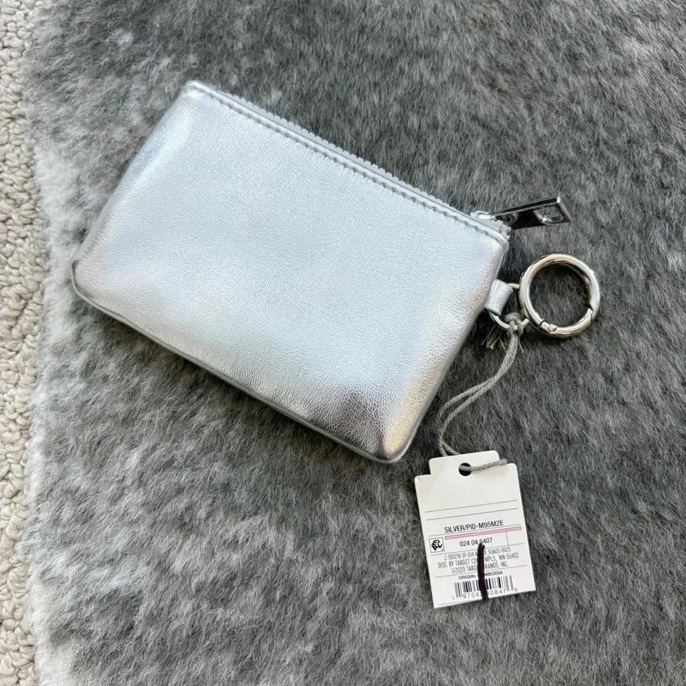 NWT Metallic Silver Coin Pouch - Picture 4 of 12
